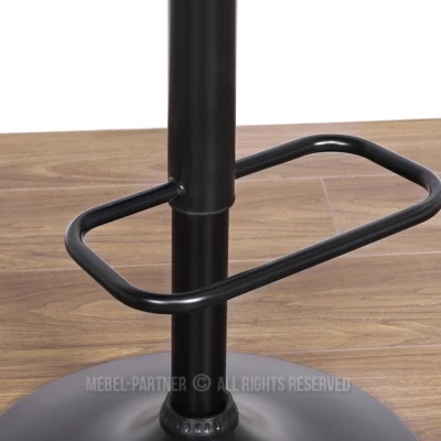 Nastavitelná barová židle MIRTA - grafit / ořech / černá