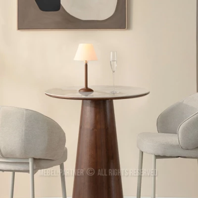 Čalouněná barová židle BERNARDINA - béžová / šedá