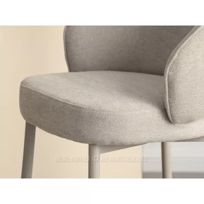 Čalouněná barová židle BERNARDINA - béžová / šedá