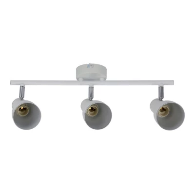 Bodové stropní osvětlení FIDO - 3xE14, 40W, chromované / bílé