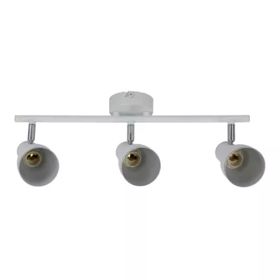 Bodové stropní osvětlení FIDO - 3xE14, 40W, chromované / bílé