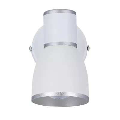 Bodové nástěnné osvětlení FIDO - 1xE14, 40W, chromované / bílé