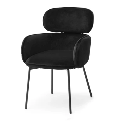 Čalouněná židle CAPRICE - černá