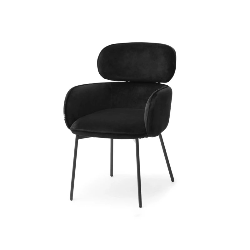 Čalouněná židle CAPRICE - černá