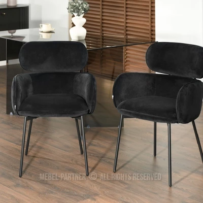 Čalouněná židle CAPRICE - černá