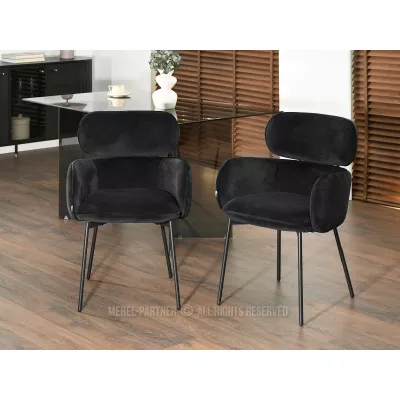 Čalouněná židle CAPRICE - černá