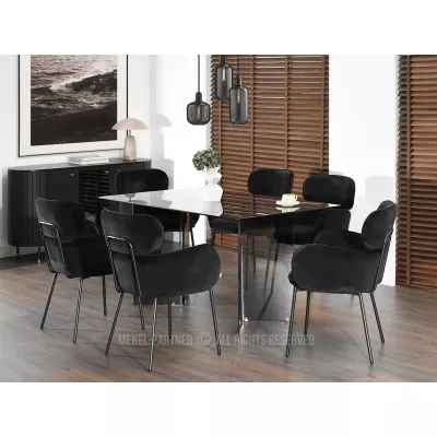 Čalouněná židle CAPRICE - černá