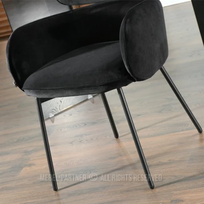 Čalouněná židle CAPRICE - černá