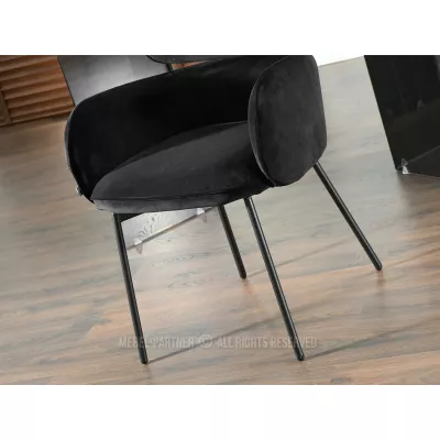 Čalouněná židle CAPRICE - černá