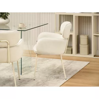 Čalouněná židle CAPRICE - krémová