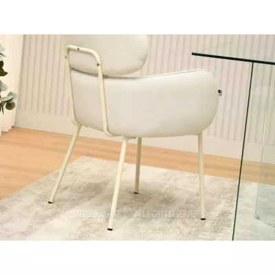 Čalouněná židle CAPRICE - krémová