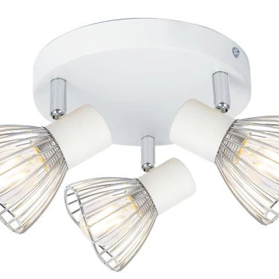 Bodové stropní osvětlení FLY - 3xE14, 40W, kulaté, bílé