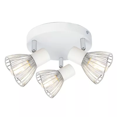 Bodové stropní osvětlení FLY - 3xE14, 40W, kulaté, bílé