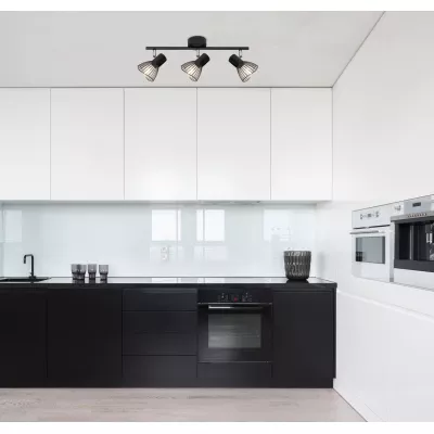 Bodové stropní osvětlení FLY - 3xE14, 40W, černé