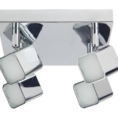 LED stropní bodové osvětlení FORMA - 4x4W, 3000K (teplé bílé), chromované