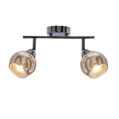 Nástěnné / stropní bodové LED osvětlení FORT - 2xE14, 10W, chromované