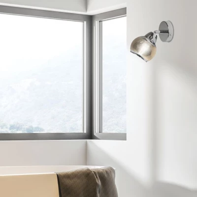 Nástěnné bodové LED osvětlení FORT - 1xE14, 10W, chromované