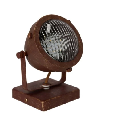 Nástěnné industriální bodové svítidlo FRODO - 1xGU10, 40W, rezavé