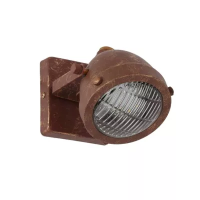 Nástěnné industriální bodové svítidlo FRODO - 1xGU10, 40W, rezavé