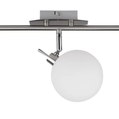 Bodové stropní moderní svítidlo GHOST - 3xG9, 40W, stříbrné / bílé