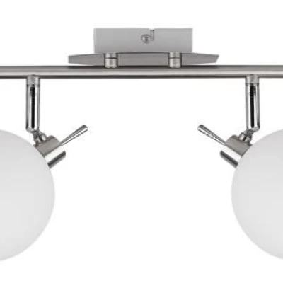 Bodové stropní moderní svítidlo GHOST - 4xG9, 40W, stříbrné / bílé