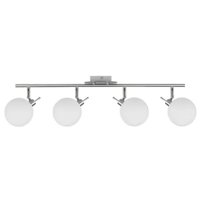 Bodové stropní moderní svítidlo GHOST - 4xG9, 40W, stříbrné / bílé