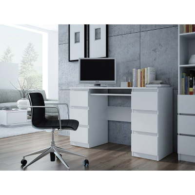 VÝPRODEJ - PC stolek ARNOLD - bílý