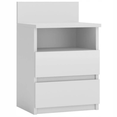 VÝPRODEJ - Noční stolek BERYL M1 - bílý