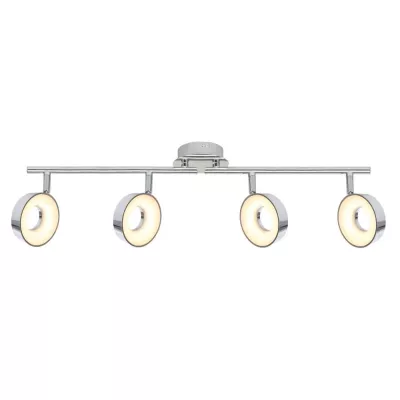 LED designové stropní bodové osvětlení ISLA - 4x4W, 3000K (teplá bílá), chromované