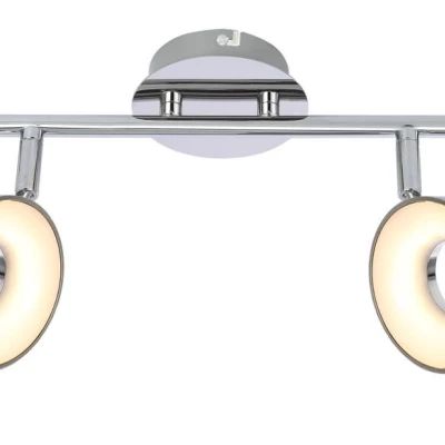 LED stropní / nástěnné bodové osvětlení ISLA - 2x4W, 3000K (teplá bílá), chromované