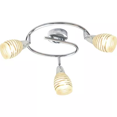 Bodové stropní LED osvětlení JUBILAT - 3xE14, 10W, chromované, kulaté