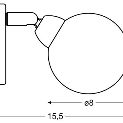 Nástěnné LED bodové světlo KALEIDOSCOPE - 1xG9, 4W, 3000K (teplá bílá), chromované