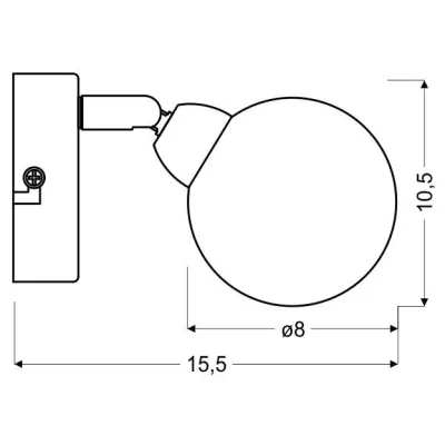 Nástěnné LED bodové světlo KALEIDOSCOPE - 1xG9, 4W, 3000K (teplá bílá), chromované