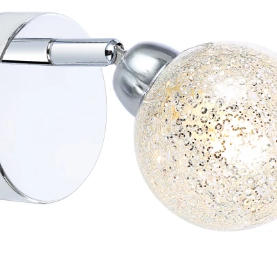 Nástěnné LED bodové světlo KALEIDOSCOPE - 1xG9, 4W, 3000K (teplá bílá), chromované