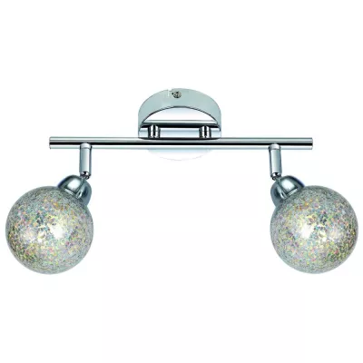 Nástěnné / stropní LED bodové světlo KALEIDOSCOPE - 2xG9, 4W, 3000K (teplá bílá), chromované