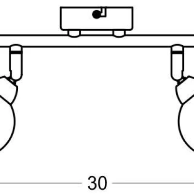Nástěnné / stropní LED bodové světlo KALEIDOSCOPE - 2xG9, 4W, 3000K (teplá bílá), chromované