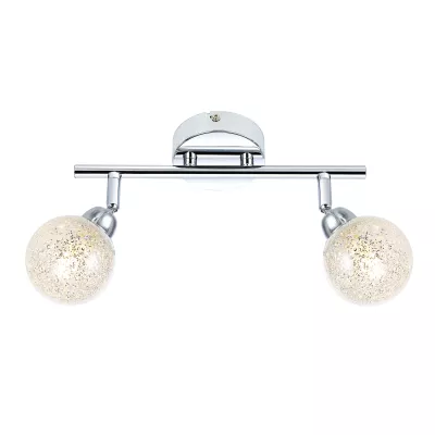 Nástěnné / stropní LED bodové světlo KALEIDOSCOPE - 2xG9, 4W, 3000K (teplá bílá), chromované