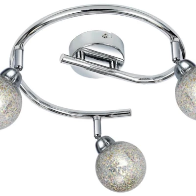 Stropní LED bodové světlo KALEIDOSCOPE - 3xG9, 4W, 3000K (teplá bílá), chromované