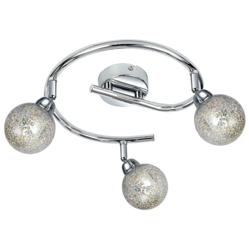 Stropní LED bodové světlo KALEIDOSCOPE - 3xG9, 4W, 3000K (teplá bílá), chromované