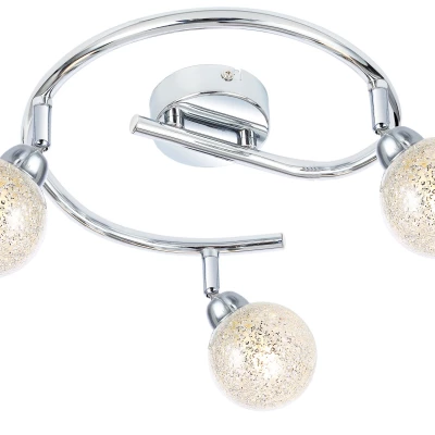 Stropní LED bodové světlo KALEIDOSCOPE - 3xG9, 4W, 3000K (teplá bílá), chromované