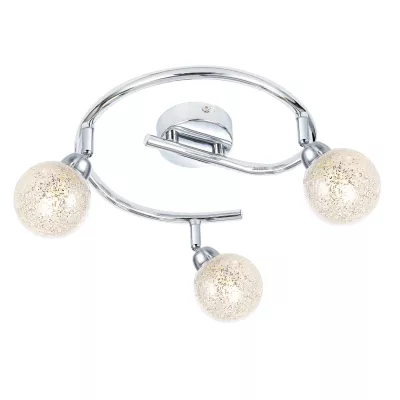 Stropní LED bodové světlo KALEIDOSCOPE - 3xG9, 4W, 3000K (teplá bílá), chromované