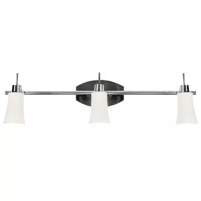 Stropní bodové osvětlení KROTON - 3xG9, 40W, stříbrné / bílé