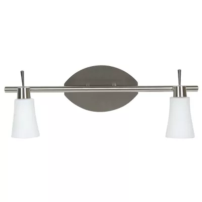 Stropní / nástěnné bodové osvětlení KROTON - 2xG9, 40W, stříbrné / bílé