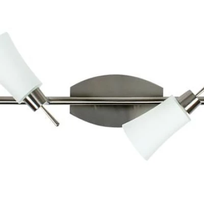 Stropní bodové osvětlení KROTON - 4xG9, 40W, stříbrné / bílé