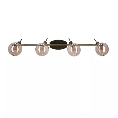 Stropní bodové svítidlo LENTINI - 4xG9, 40W, patina / jantarové