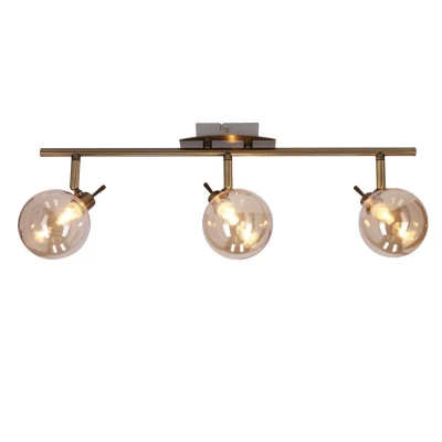 Stropní bodové svítidlo LENTINI - 3xG9, 40W, patina / jantarové