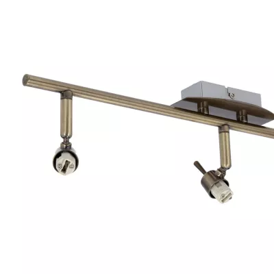 Stropní bodové svítidlo LENTINI - 3xG9, 40W, patina / jantarové