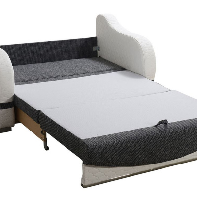 VÝPRODEJ - Pohovka LOWELL - hnědá ekokůže / béžová