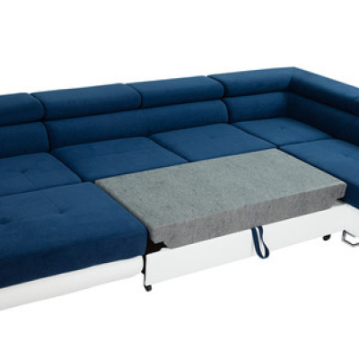 VÝPRODEJ - Sedací rozkládací souprava do U SAN DIEGO - světlá zelená, pravý roh