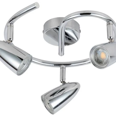 Stropní bodové LED osvětlení LIBERTY - 3x4W, 3000K (teplá bílá), chromované